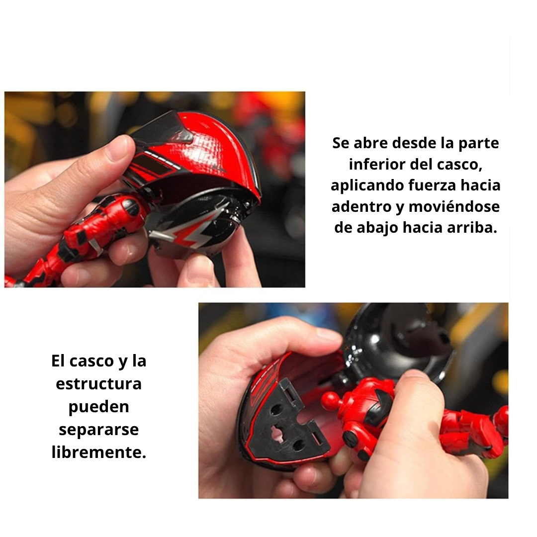 Ravex™ Figura Motociclista Transformable