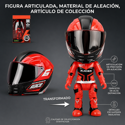 Ravex™ Figura Motociclista Transformable
